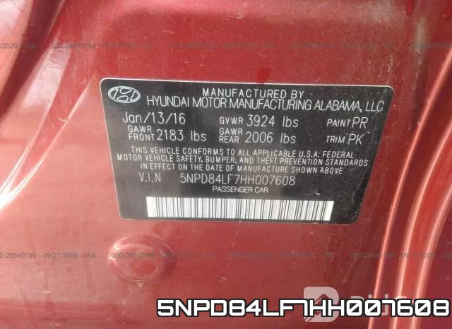 5NPD84LF7HH007608 фото 10