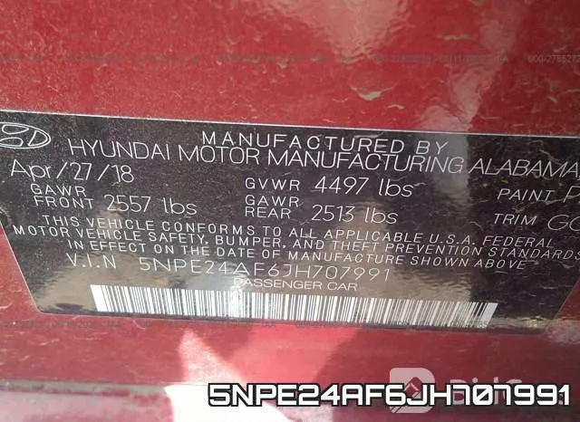 5NPE24AF6JH707991 фото 10