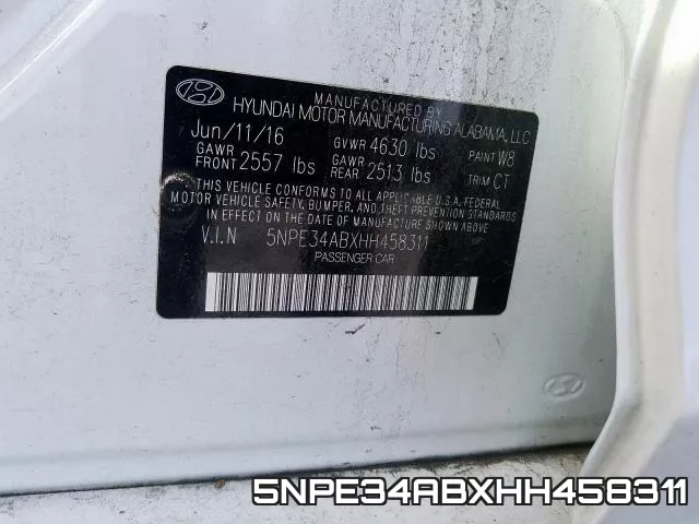 5NPE34ABXHH458311 фото 2