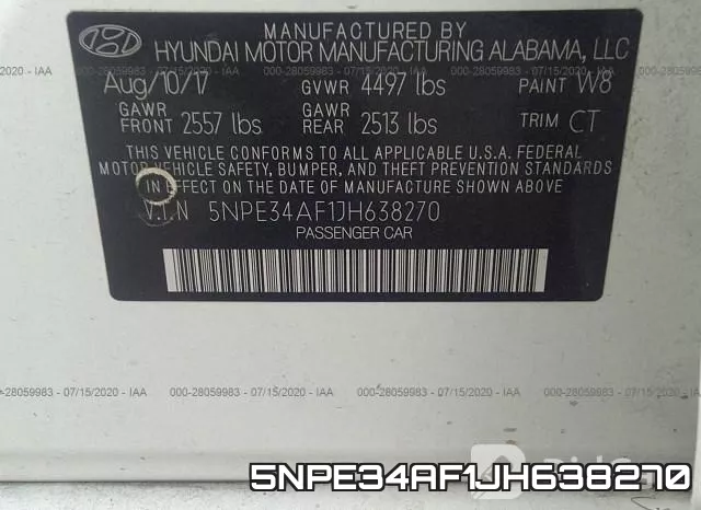 5NPE34AF1JH638270 фото 10