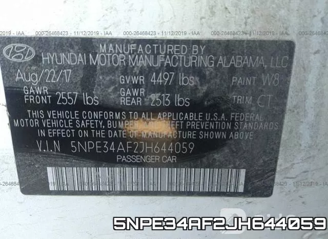 5NPE34AF2JH644059 фото 10
