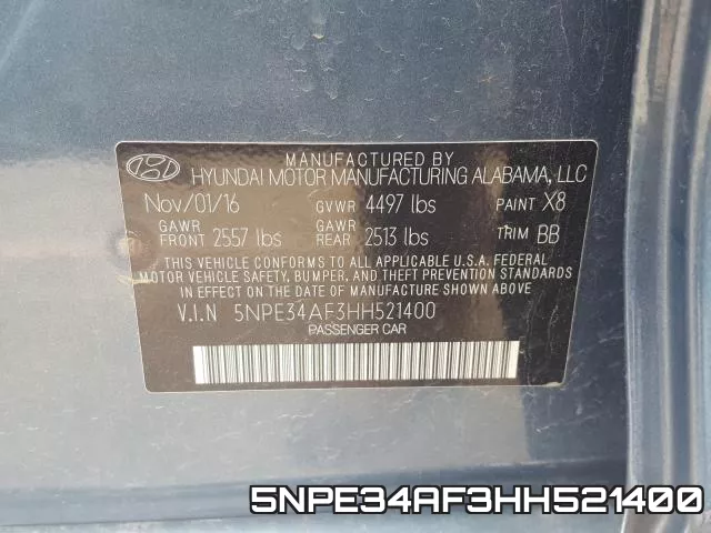 5NPE34AF3HH521400 фото 2