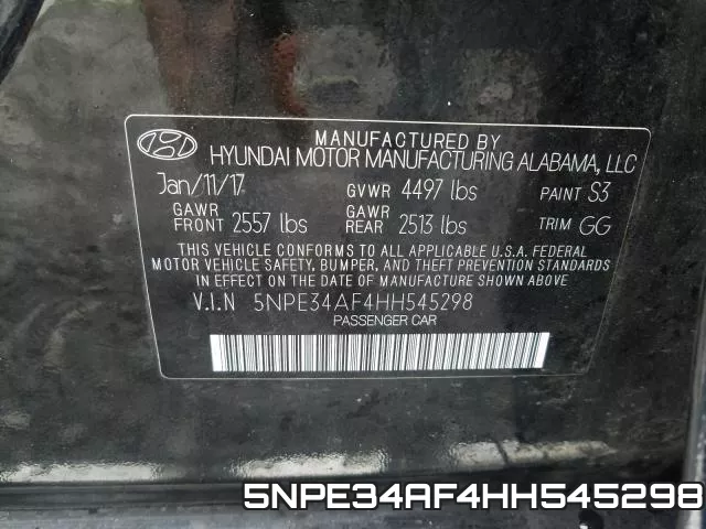 5NPE34AF4HH545298 фото 2