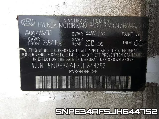 5NPE34AF5JH644752 фото 2