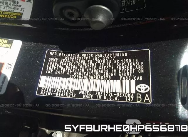 5YFBURHE0HP656878 фото 10