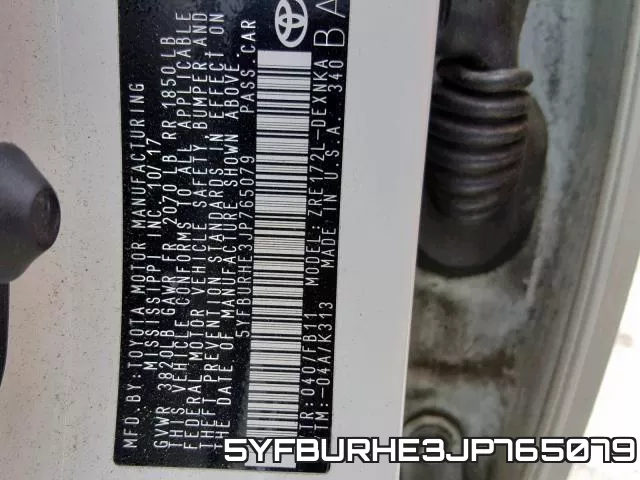 5YFBURHE3JP765079 фото 2