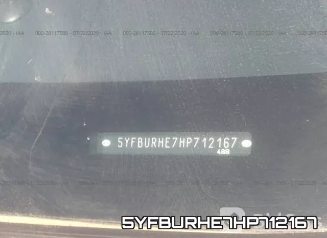 5YFBURHE7HP712167 фото 10