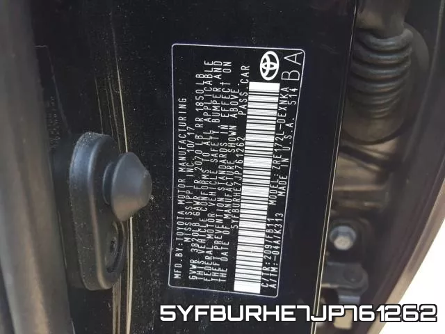 5YFBURHE7JP761262 фото 2