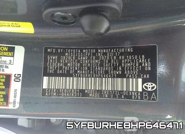 5YFBURHE8HP646471 фото 10