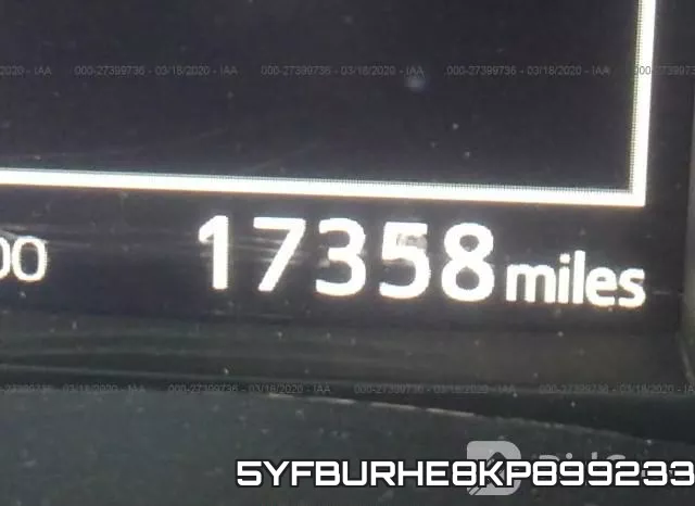 5YFBURHE8KP899233 фото 8