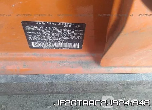 JF2GTAAC2J9241948 фото 10