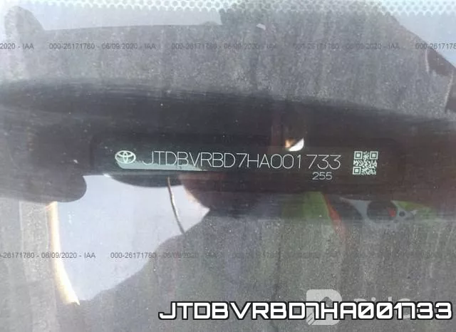 JTDBVRBD7HA001733 фото 10