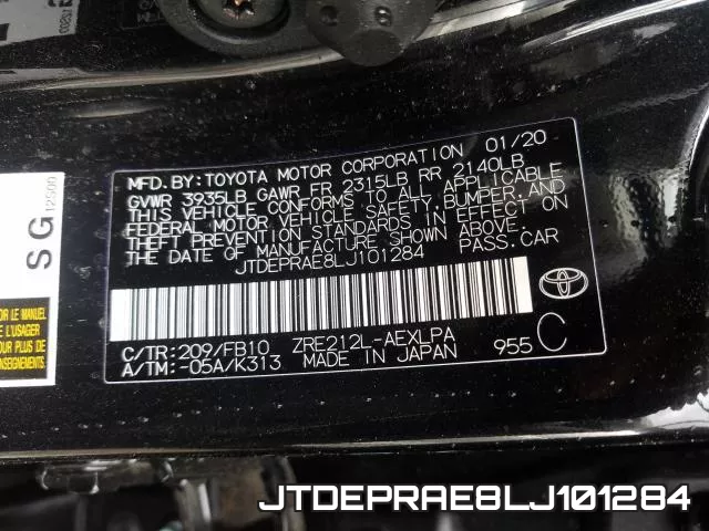 JTDEPRAE8LJ101284 фото 2