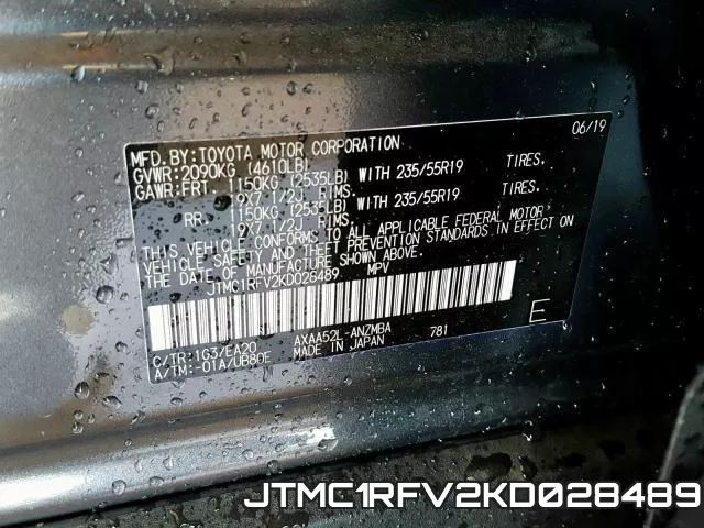 JTMC1RFV2KD028489 фото 2