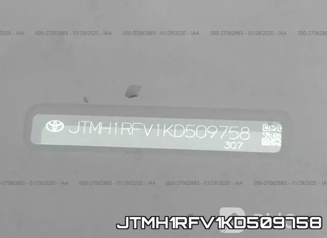 JTMH1RFV1KD509758 фото 10