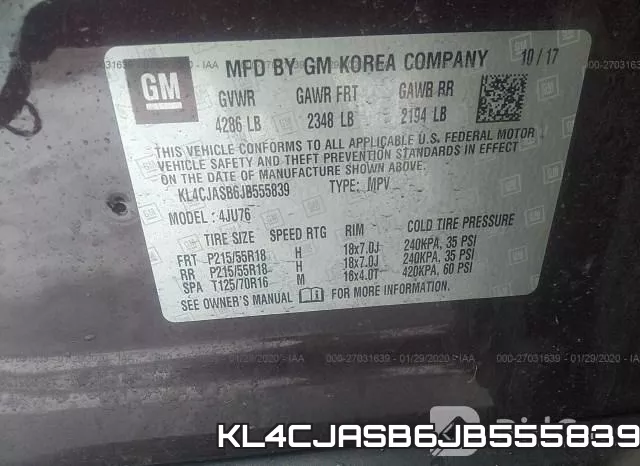 KL4CJASB6JB555839 фото 10