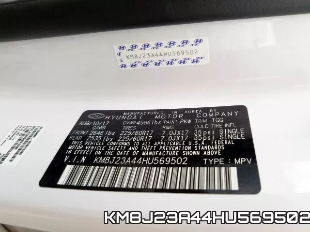 KM8J23A44HU569502 фото 2