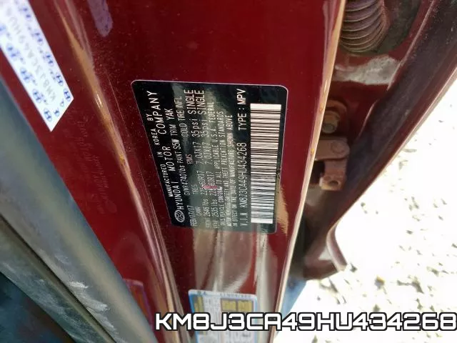 KM8J3CA49HU434268 фото 2
