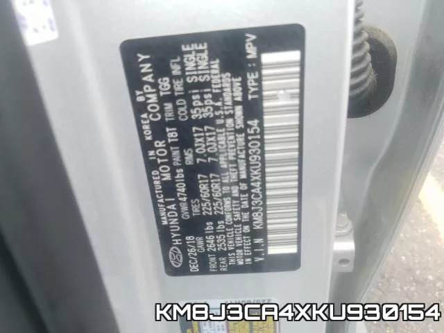 KM8J3CA4XKU930154 фото 2
