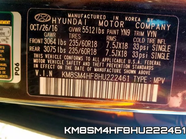 KM8SM4HF8HU222461 фото 2