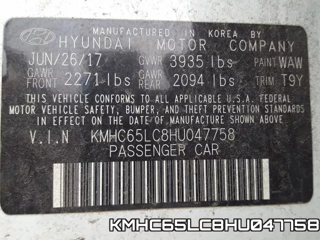 KMHC65LC8HU047758 фото 2