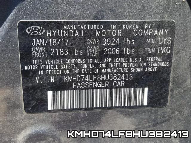 KMHD74LF8HU382413 фото 2
