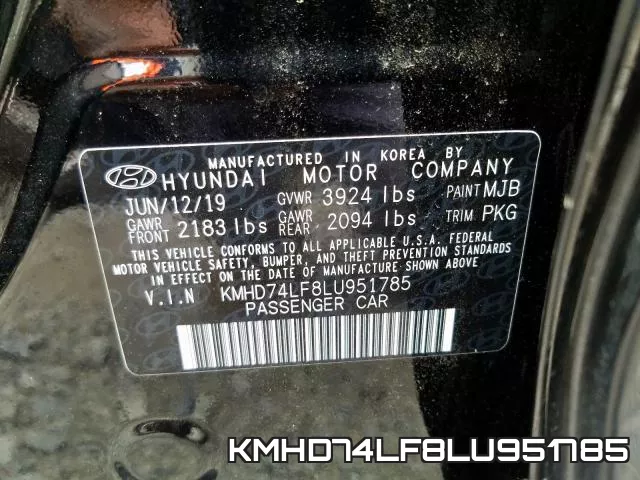 KMHD74LF8LU951785 фото 2