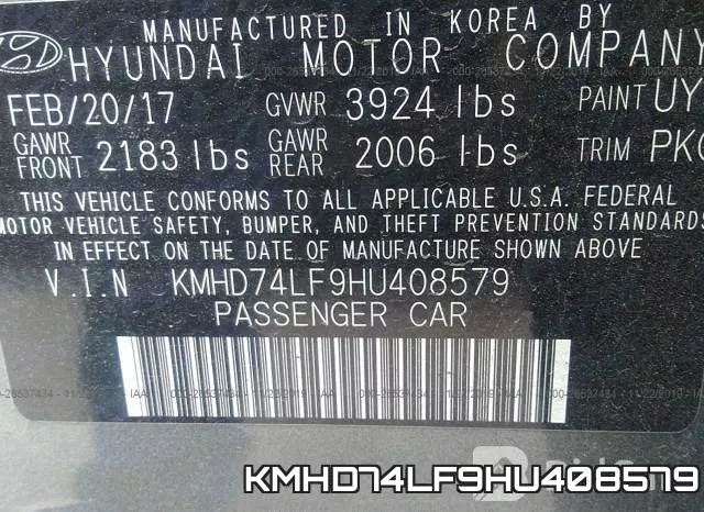 KMHD74LF9HU408579 фото 10