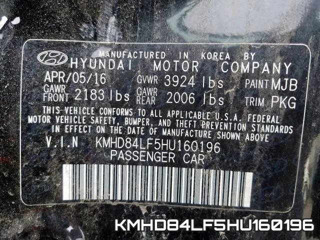 KMHD84LF5HU160196 фото 2