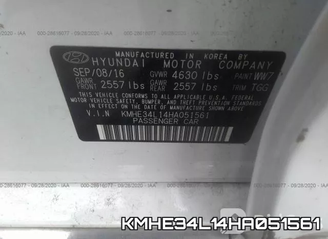 KMHE34L14HA051561 фото 10