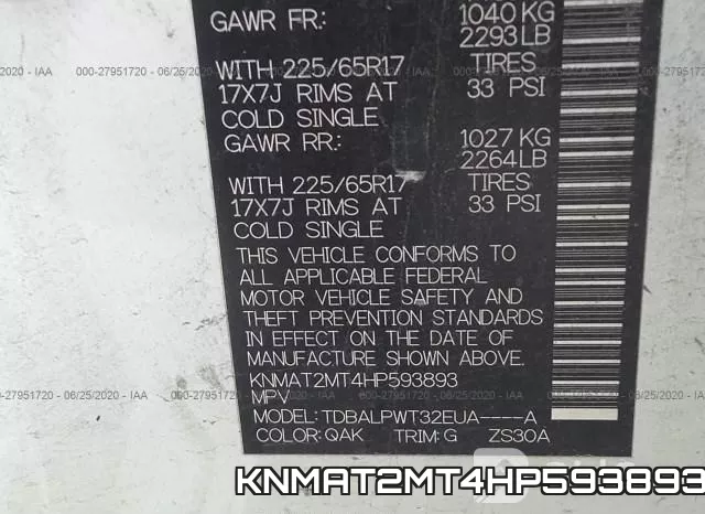 KNMAT2MT4HP593893 фото 10