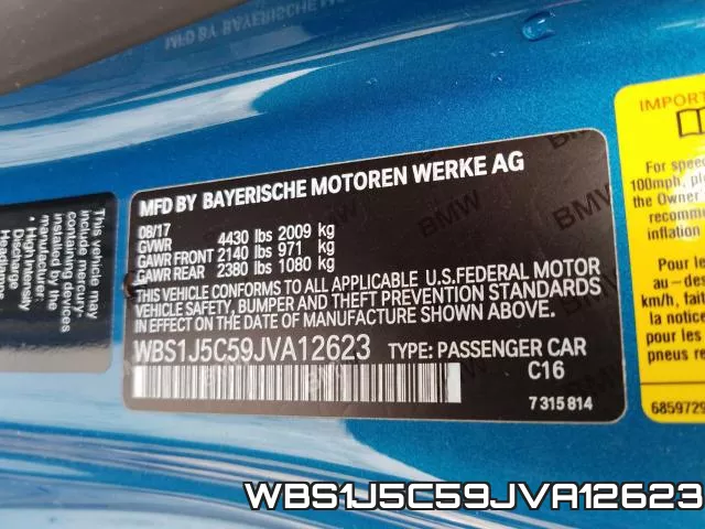 WBS1J5C59JVA12623 фото 2