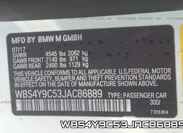 WBS4Y9C53JAC86889 фото 10