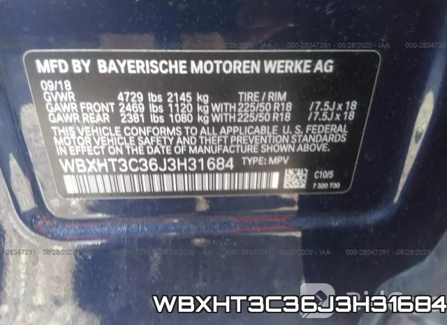 WBXHT3C36J3H31684 фото 10