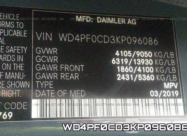 WD4PF0CD3KP096086 фото 10