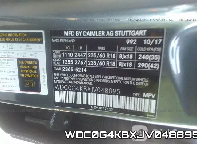 WDC0G4KBXJV048895 фото 10