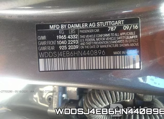 WDDSJ4EB6HN440896 фото 10