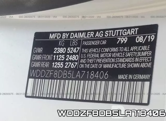 WDDZF8DB5LA718406 фото 10