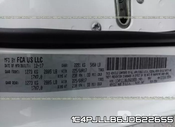 1C4PJLLB6JD622655 фото 10