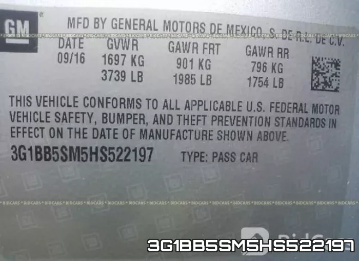 3G1BB5SM5HS522197 фото 10