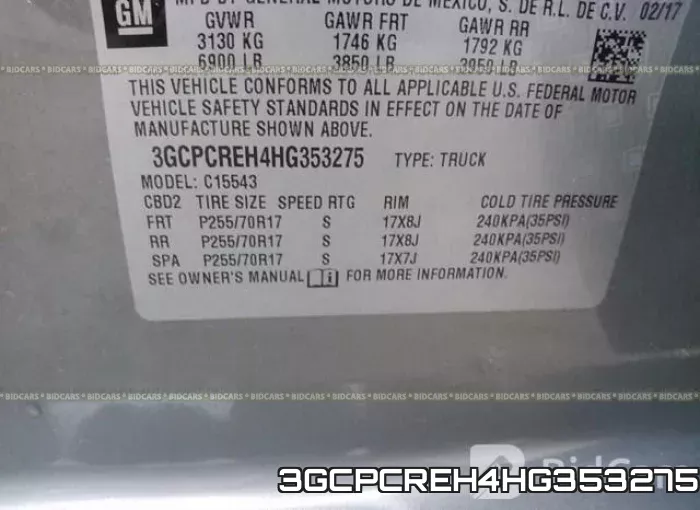 3GCPCREH4HG353275 фото 10