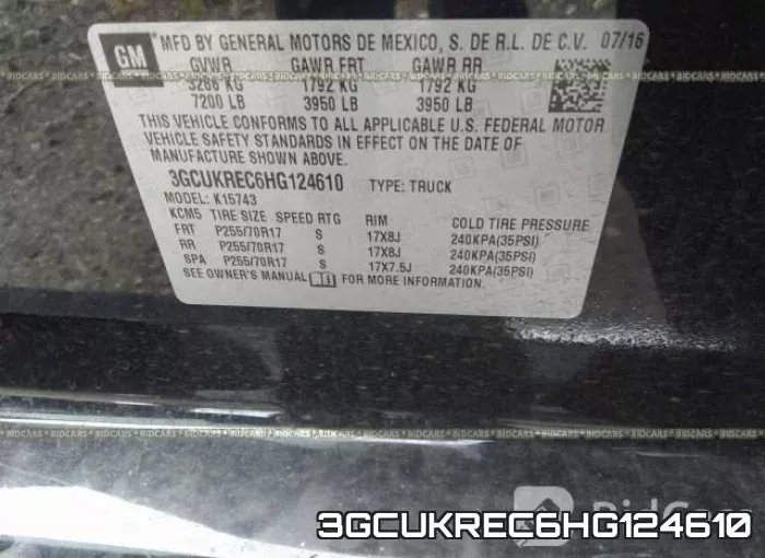 3GCUKREC6HG124610 фото 10