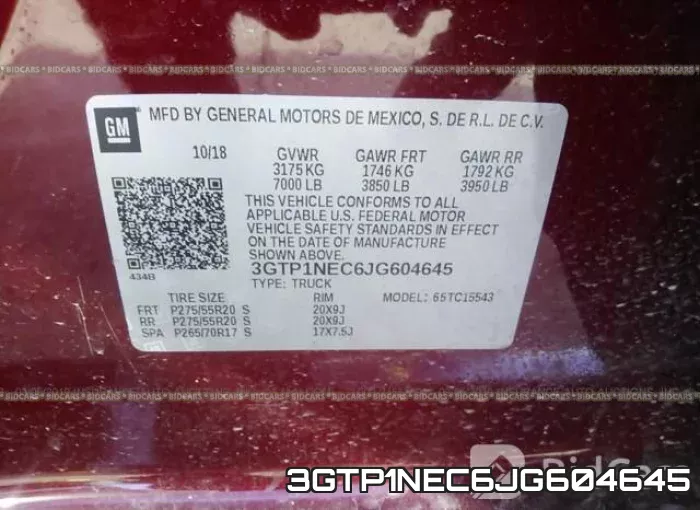 3GTP1NEC6JG604645 фото 10