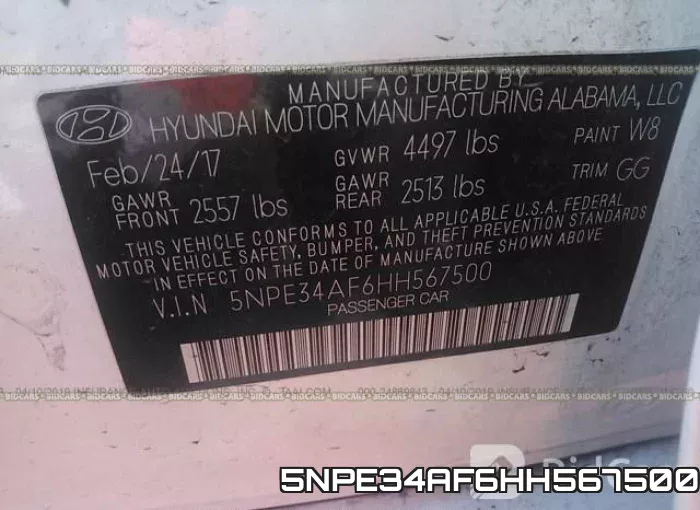 5NPE34AF6HH567500 фото 10