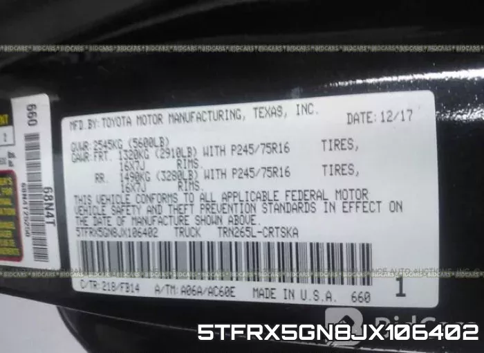 5TFRX5GN8JX106402 фото 10