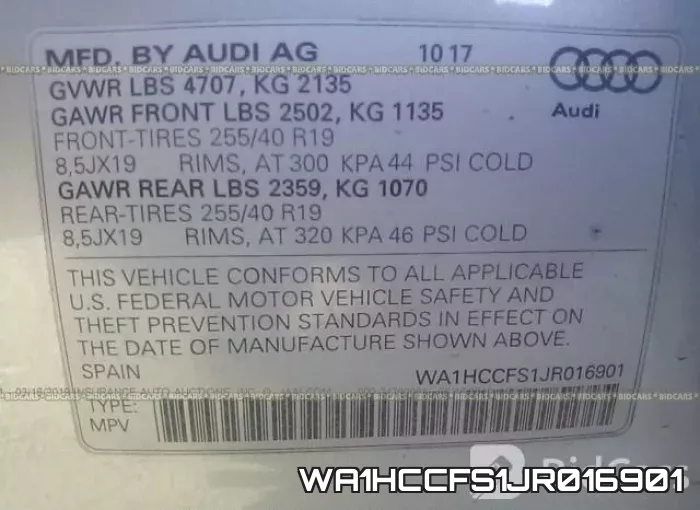 WA1HCCFS1JR016901 фото 10