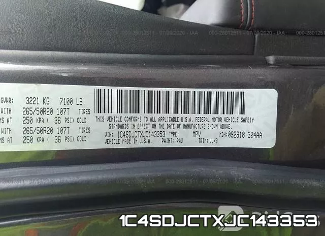 1C4SDJCTXJC143353 фото 10