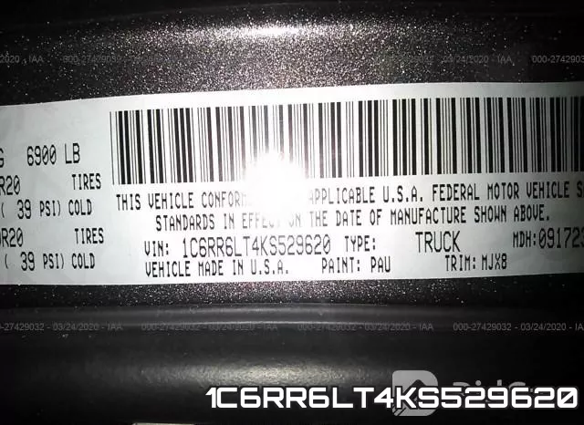 1C6RR6LT4KS529620 фото 10