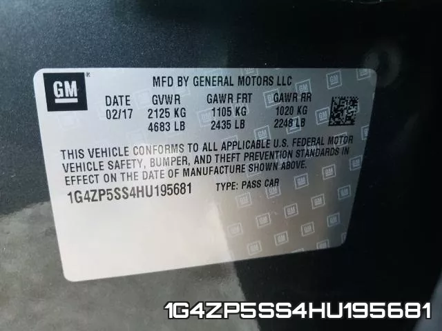 1G4ZP5SS4HU195681 фото 2