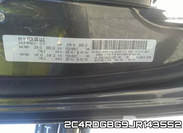 2C4RDGBG9JR143552 фото 10
